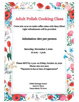 Adult Cooking Class